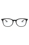 Ray Ban 52mm Optical Glasses In Top Black