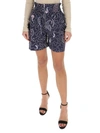 Isabel Marant Étoile Abstract-print Cotton Short In Blue