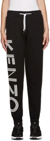 Kenzo Printed Cotton-jersey Track Pants In Black