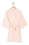 Nordstrom Rack Waffle Weave Robe In Pink Veil Rose