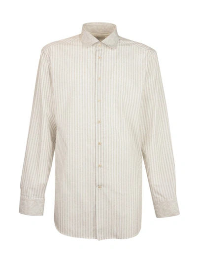 Etro Stripe Print Shirt In White