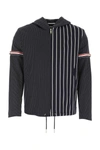 THOM BROWNE THOM BROWNE PANELLED ZIPPED JACKET