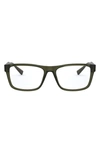 Versace 55mm Optical Glasses In Trans Green