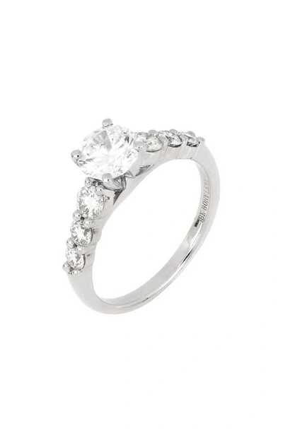 Bony Levy Graduated Diamond Engagement Ring Setting In White Gold