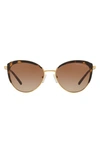Michael Kors 56mm Gradient Cat Eye Sunglasses In Brown