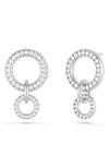 Spinelli Kilcollin Canis Pave Diamond Drop Earrings In 18k Wg/dia