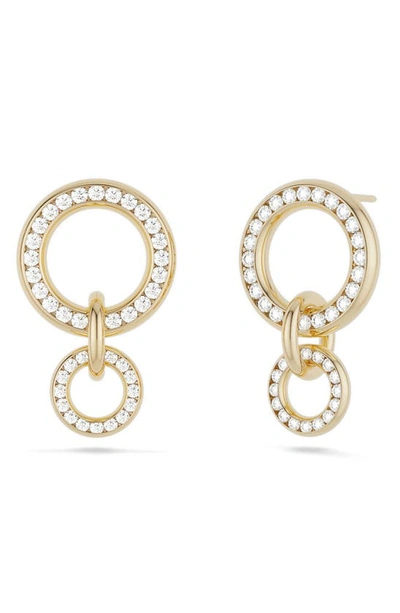Spinelli Kilcollin Canis Pave Diamond Drop Earrings In 18k Yg/dia