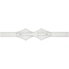 ALAÏA WHITE SMALL STUD CROSS BELT