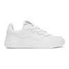 Alaïa White Calfskin Wave Sneakers In Blanc Casse