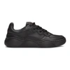 Alaïa Black Calfskin Wave Sneakers In 999 Noir