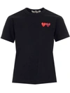 COMME DES GARÇONS PLAY COMME DES GARÇONS PLAY DOUBLE HEART PATCH T