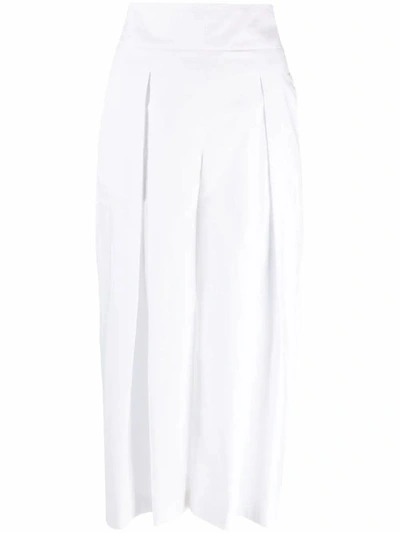 Pinko Women's 1g161ey6vxz04 White Cotton Trousers