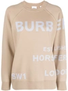 BURBERRY BURBERRY WOMEN'S BEIGE WOOL SWEATSHIRT,8040224 M