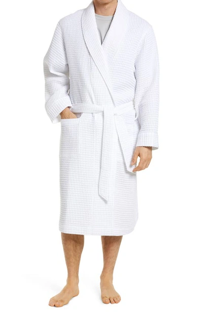 Nordstrom Waffle Knit Cotton Robe In White