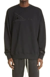 Rick Owens Champion Logo-embroidered Organic Loopback Cotton-jersey Sweatshirt In 09 Black