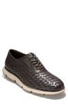 Cole Haan 4.zerogrand Woven Oxford In Java Woven/ Cobblestone
