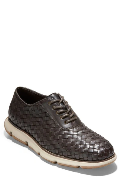 Cole Haan 4.zerogrand Woven Oxford In Java Woven/ Cobblestone