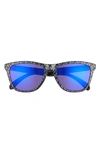 Oakley Frogskins™ Origins 55mm Mirrored Square Sunglasses In Carbon Fiber/ Prizm Road