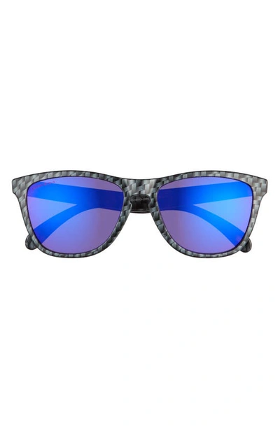 Oakley Frogskins™ Origins 55mm Mirrored Square Sunglasses In Carbon Fiber/ Prizm Road
