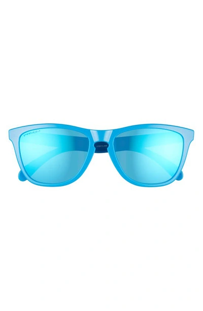 Oakley Frogskins™ Origins 55mm Mirrored Square Sunglasses In Sapphire/ Prizm Sapphire