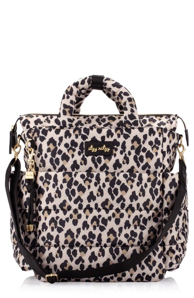 Itzy Ritzy Babies' Dream Convertible Diaper Backpack In Leopard