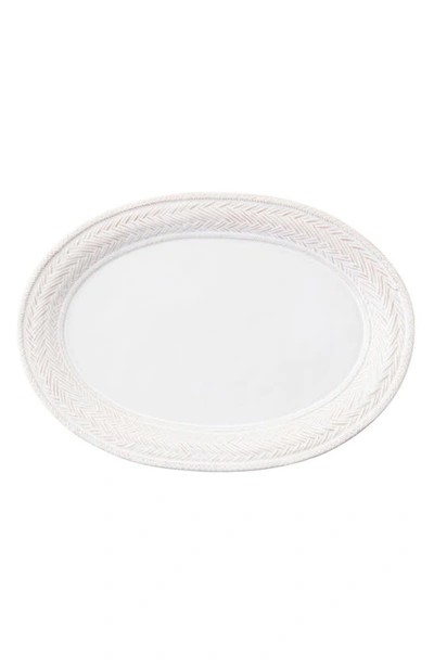 Juliska Le Panier Oval Ceramic Serving Platter In Whitewash