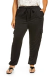 Open Edit Knit Cargo Pants In Black
