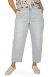 Standards & Practices Harlow High Waist Tapered Crop Jeans In Vintage