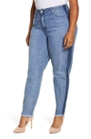 Standards & Practices Shadow Stripe High Waist Skinny Jeans In Shadow