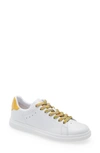 Tory Burch Howell Sneaker In Titanium White / Goldfinch