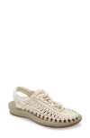 Keen 'uneek' Sandal In White Cap/ Cornstalk