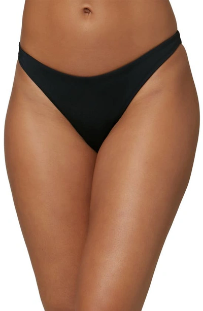 O'neill Flamenco Saltwater Solid Bikini Bottoms In Black