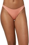 O'neill Flamenco Saltwater Solid Bikini Bottoms In Canyon Clay