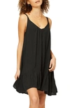 Billabong Beach Vibes Cover-up Dress In Black Pebble
