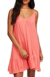 Billabong Beach Vibes Cover-up Dress In Guava