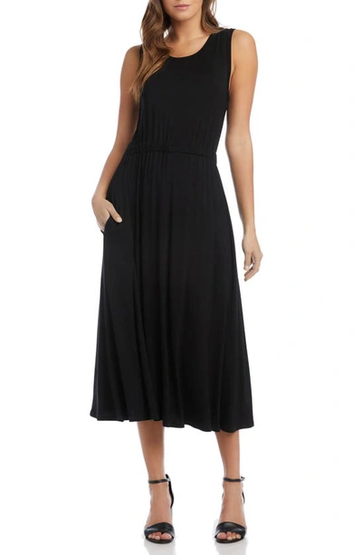 Karen Kane Artisan Jersey Midi Dress In Black