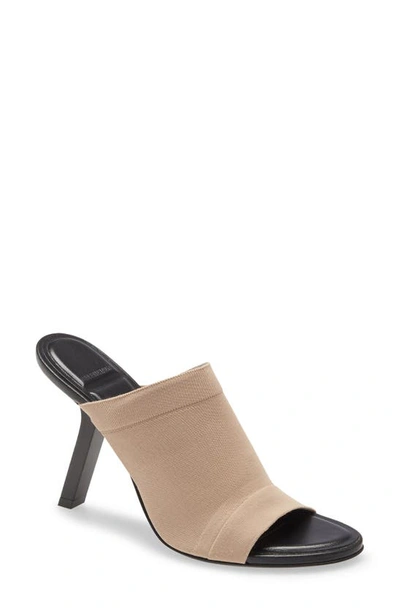Balenciaga Stretch-knit Mules In Beige