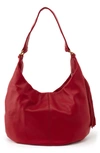 Hobo Gardner Leather Shoulder Bag In Scarlet