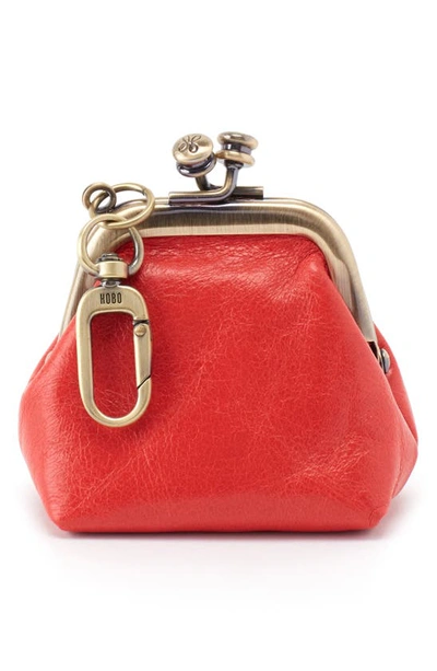 Hobo Run Clip Frame Leather Pouch In Rio