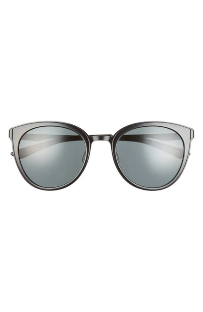 Smith Somerset 53mm Polarized Cat Eye Sunglasses In Black/ Polarized Gray