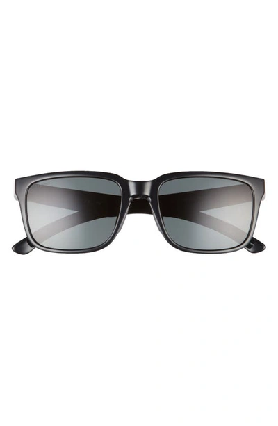 Smith Headliner 55mm Rectangle Sunglasses In Black/ Polarized Gray