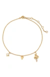 Ajoa Charm Anklet In Gold