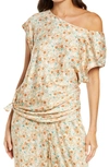 Lightcodes Light Codes Cuffed Tie Tunic In Opal Floral