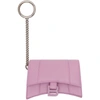 BALENCIAGA PINK HOURGLASS CARD HOLDER