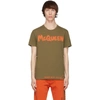 Alexander Mcqueen Graffiti Logo-print T-shirt In Green