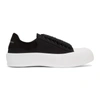 Alexander Mcqueen Baskets Deck Tissées In 1070 Black/