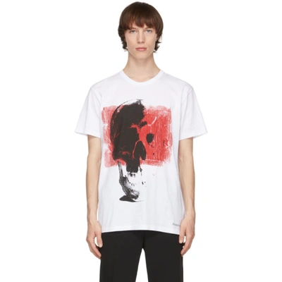 Alexander Mcqueen White Punk Skull Oversize T-shirt