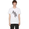 ALEXANDER MCQUEEN WHITE PAINTED LOGO T-SHIRT