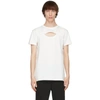 ALEXANDER MCQUEEN WHITE CUT-OUT GRAFFITI T-SHIRT