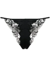 DOLCE & GABBANA DOLCE&GABBANA LACE-PANEL BOW-DETAIL THONGS